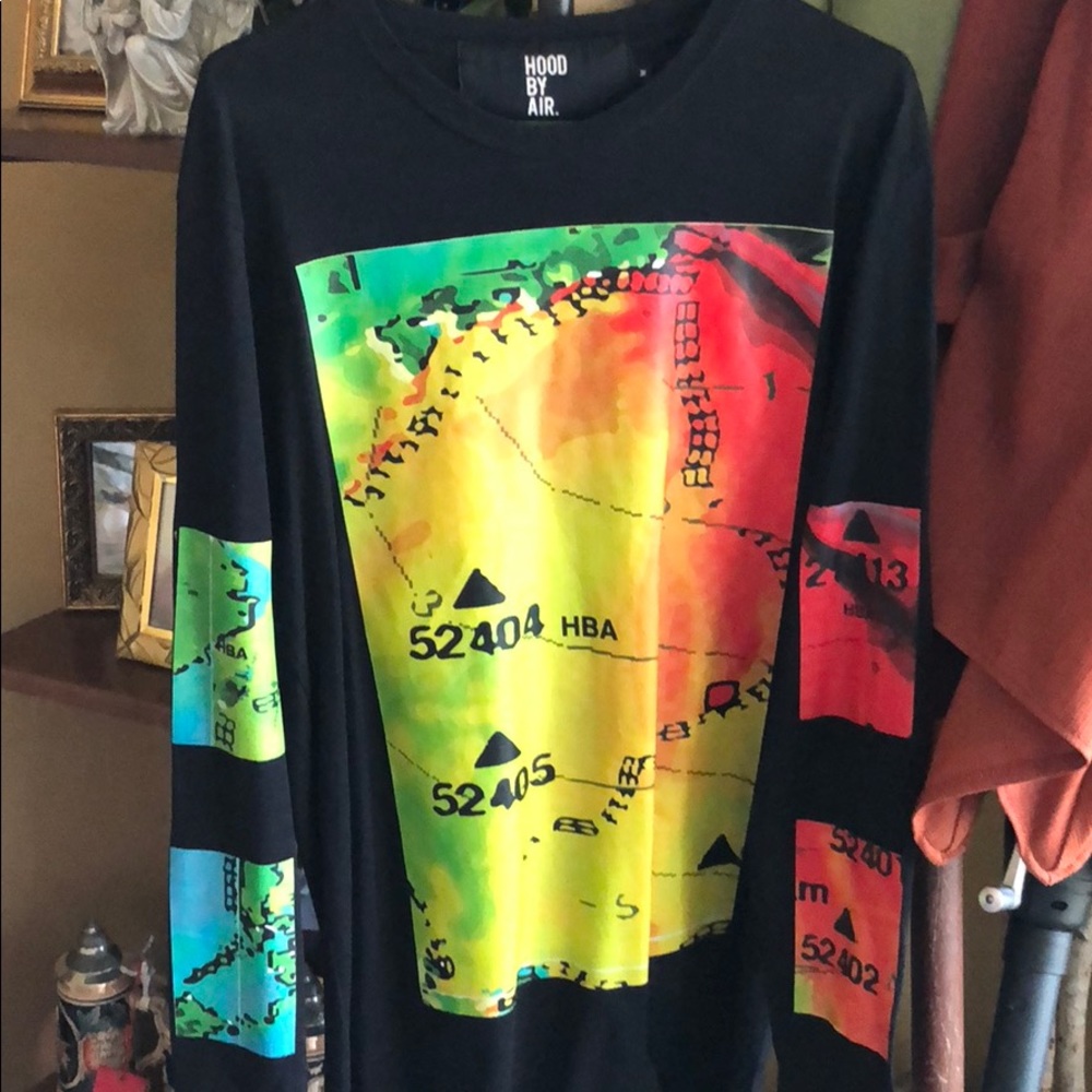 Hood by air weather map long sleeve
